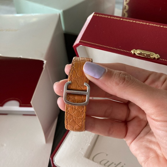 Cartier watch tank solo limited edition orange - Picture 4 of 9